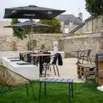 La terrasse de L'accalmie à Beaussais sur Mer