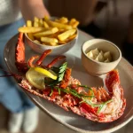 la 1/2 langouste au Seize à Beaussais sur Mer